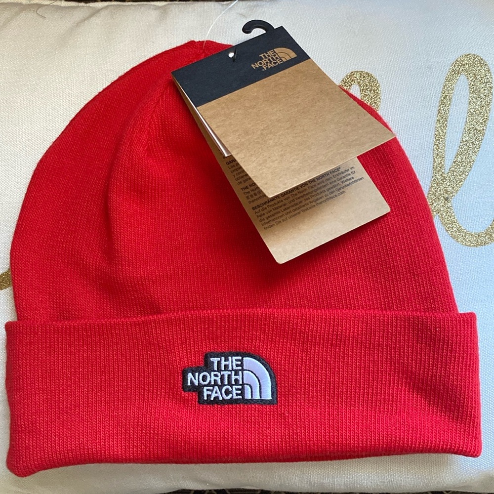 The North Face Unisex Stretch Logo Red Hat New With Tags